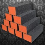 Dixon UK Buffer - Orange/Black - Grit 80/80 (500pcs)
