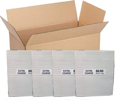Jumbo White Nail File 50pcs/Pack - 80/80 Grit (30 packs/Case)
