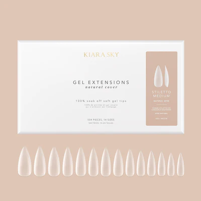 KIARA SKY STILLETO Natural Gel Extensions – soft-gel tip